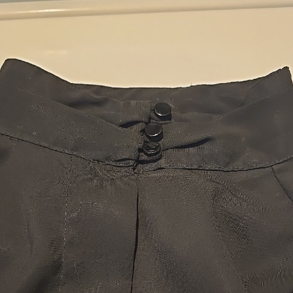 Vintage Laura Mae Black Long Sleeve Mock Collar Blouse 18 - Picture 3 of 6